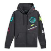 VARIEGATE HOODIE GUNMETAL (0190)