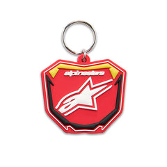 PLATE KEYFOB RED/YELLOW/BLACK