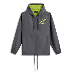 AS123511500 SPEEDER CHROMIUM WINDBREAKER JACKET CHARCOAL/HIGH VIS YELLOW