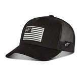 FLAG FLAT TRUCKER HAT BLACK/BLACK