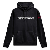 LINEAR WORDMARK HOODIE V3 BLACK/WHITE/RED