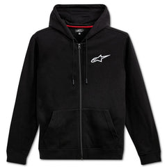 Ageless Chest Zip Hoodie Black/White (1020)