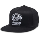 DOUBLE CHECK FLATBILL HAT BLACK/WHITE (1020)