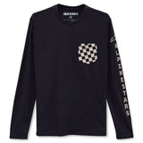 CHECK LONG SLEEVE TEE BLACK