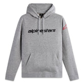 LINEAR WORDMARK 2.0 HOODIE GREY HEATHER-RED-BLACK