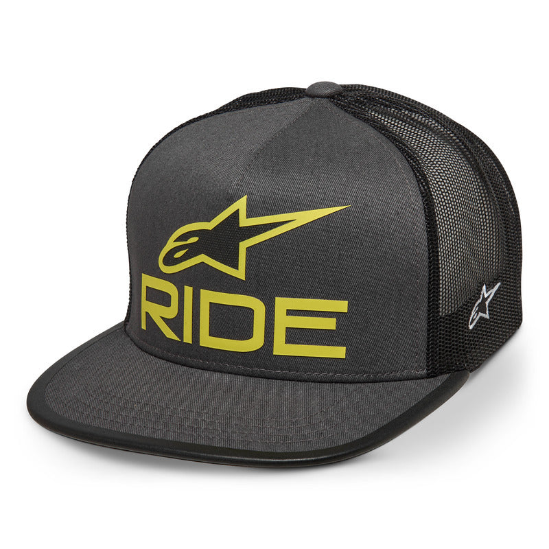 Alpinestars Ride 4.0 Trucker Hat Charcoal-Black-Lime