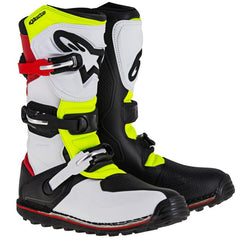TECH T TRIALS | WHITE RED FLURO YELLOW (2351) / 13