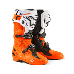 TECH 10 ENDURO BOOTS FLURO-ORANGE BLACK WHITE (4512)