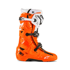 TECH 10 ENDURO BOOTS FLURO-ORANGE BLACK WHITE (4512)