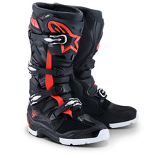 Alpinestars TECH 7 BOOTS (MY26) DRYSTAR ENDURO BLACK FLURO-RED WHITE