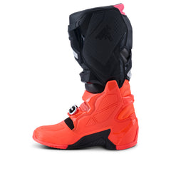 AS2012025 TECH 7 BOOTS (MY25) BLACK FLURO-RED FLURO-PINK