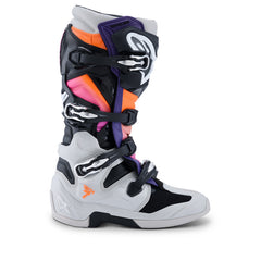 AS2012025 TECH 7 BOOTS (MY25) BLACK LIGHT-GRAY FLURO-ORANGE MAGENTA