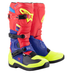 TECH 3 BOOTS BRIGHT RED-DARK BLUE-FLUROYELLOW (3375)