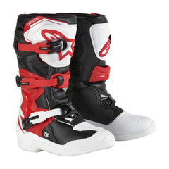 Tech 3S Youth Boots White-Black-Bright Red (2030)