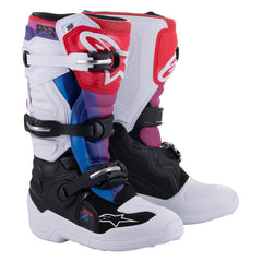 Alpinestars TECH 7 S BOOT BLACK-WHITE-RAINBOW (0289)