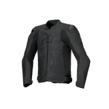 DUSK AIRFLOW LEATHER JACKET BLACK BLACK (1100)