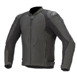 GP PLUS R V3 AIR LEATHER JACKET BLACK BLACK