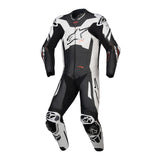 GP PLUS V4 SPRINT 1PC LEATHER SUIT BLACK WHITE RED FLURO (1231)