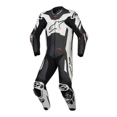 GP Plus V4 Sprint 1PC Leather Suit Black White Red Fluro (1231)