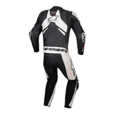 GP PLUS V4 SPRINT 1PC LEATHER SUIT BLACK WHITE RED FLURO (1231)