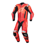GP PLUS V4 SPRINT 1PC LEATHER SUIT FLURO-RED MID-RED WHITE (3087)