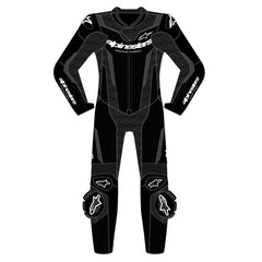 AS3150526 GP FORCE V2 LEATHER SUIT 1 PC BLACK