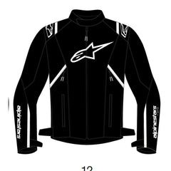 T-SPS V2 WP Jacket Black White (0012)