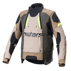 Halo Drystar ADV Jacket Khaki/Sand/Fluro Yellow (0865)