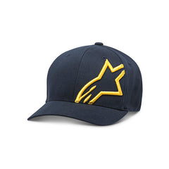 Corp Shift 2 Curved BRIM (FF) Hat Navy/Gold