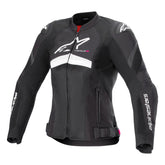 WOMENS T-GP PLUS R V4 AIR JACKET BLACK WHITE (0012)