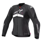 WOMENS T-GP PLUS R V4 AIR JACKET BLACK WHITE (0012)