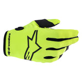 2023 YOUTH RADAR GLOVES FLURO-YELLOW BLACK