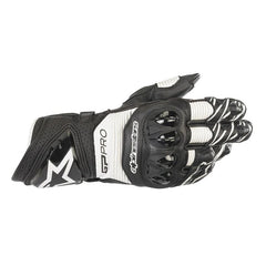 GP Pro R3 Leather Glove Black White (0012)
