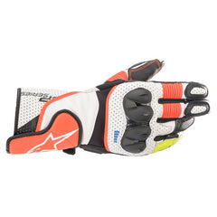 SP2 V3 Leather Glove White Fluro-Red Black (2310)