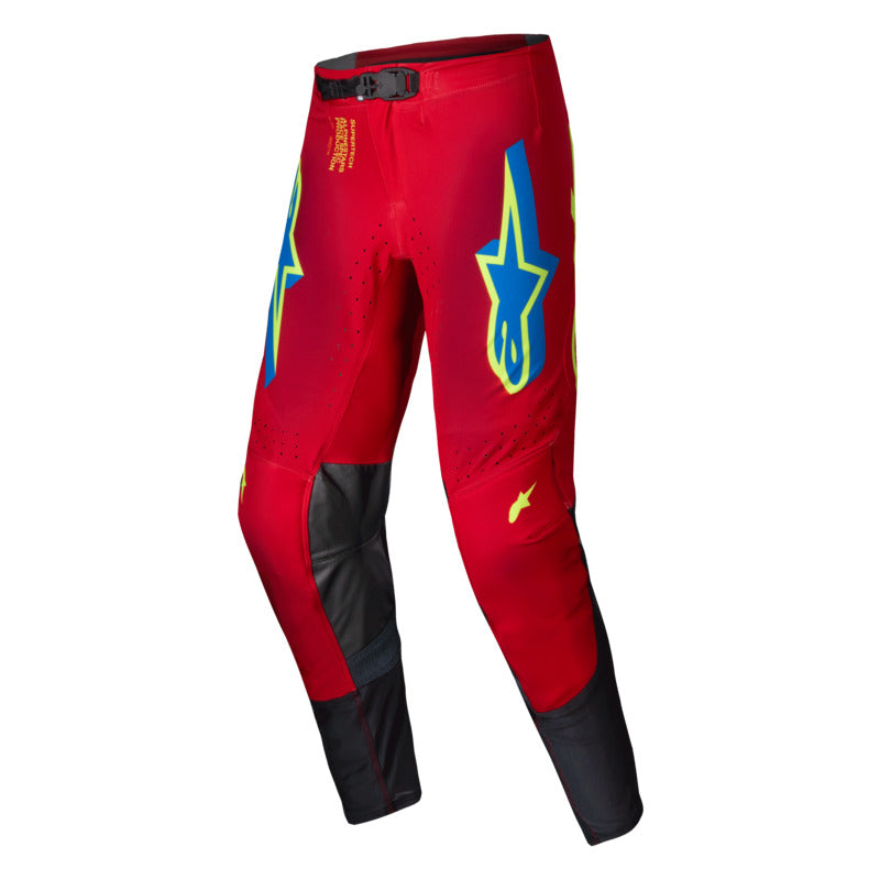 Alpinestars 2025 Supertech Maker Pants Bright-Red Fluro-Yellow