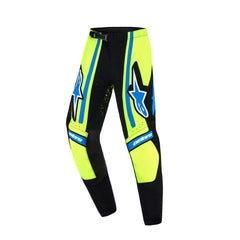 Alpinestars 2026 YOUTH SUPERTECH NOMUR PANTS DARK-NAVY FLURO-YELLOW UCLA BLUE