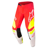 2022 YOUTH RACER FACTORY PANTS FLURO RED/WHITE/FLURO YELLOW (3025)
