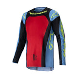 2025 RACER OCURI JERSEY BLUE RED FLURO YELLOW (7355)