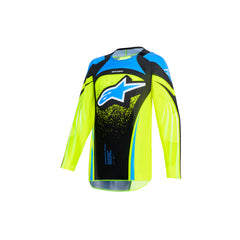 Alpinestars 2026 YOUTH SUPERTECH NOMUR JERSEY DARK-NAVY FLURO-YELLOW UCLA BLUE