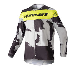 2023 Youth Racer Tactical Jersey Cast Gray Camo Yellowfluro (9255)