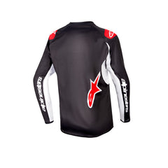 2024 YOUTH RACER LUCENT JERSEY BLACK WHITE (0012)