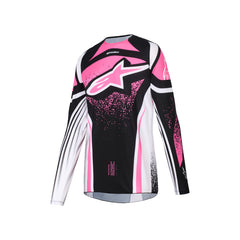 Alpinestars 2026 WOMENS TECHSTAR NOMUR JERSEY BLACK WHITE FUCHSIA