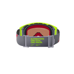 SUPERTECH CORP GOGGLE | YELLOW FLURO RED (5033) | MIRROR SILVER LENS
