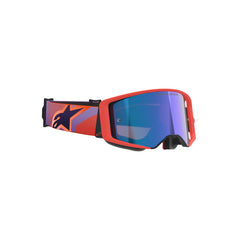 (MX26) Supertech Vision Corp Goggle | Hot Coral Purple (0414) | Mirror Blue Lens