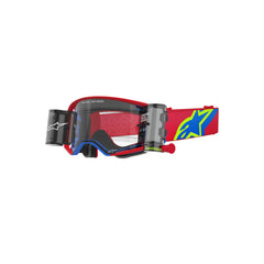 SUPERTECH CORP GOGGLE | RED BLUE (3122) | CLEAR LENS ROLL OFF