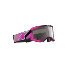 (MX26) VISION 5 LAHND GOGGLE | IRON PINK FLURO (9284) | MIRROR SILVER LENS
