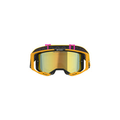 (MX26) VISION 8 CORP GOGGLE | ORANGE YELLOW PINK (4005) | MIRROR GOLD LENS