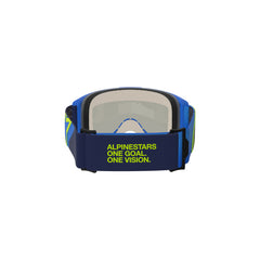 (MX26) VISION 5 CORP GOGGLE | BLUE YELLOW-FLURO (7288) | MIRROR BLUE LENS