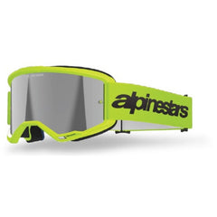 VISION 3 WORDMARK GOGGLE | FLURO YELLOW (5299) | MIRROR SILVER LENS