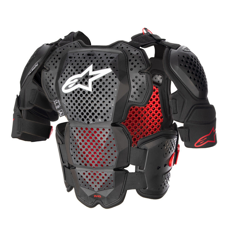 Alpinestars A-10 V2 Full Chest Protector Anthracite Black Red